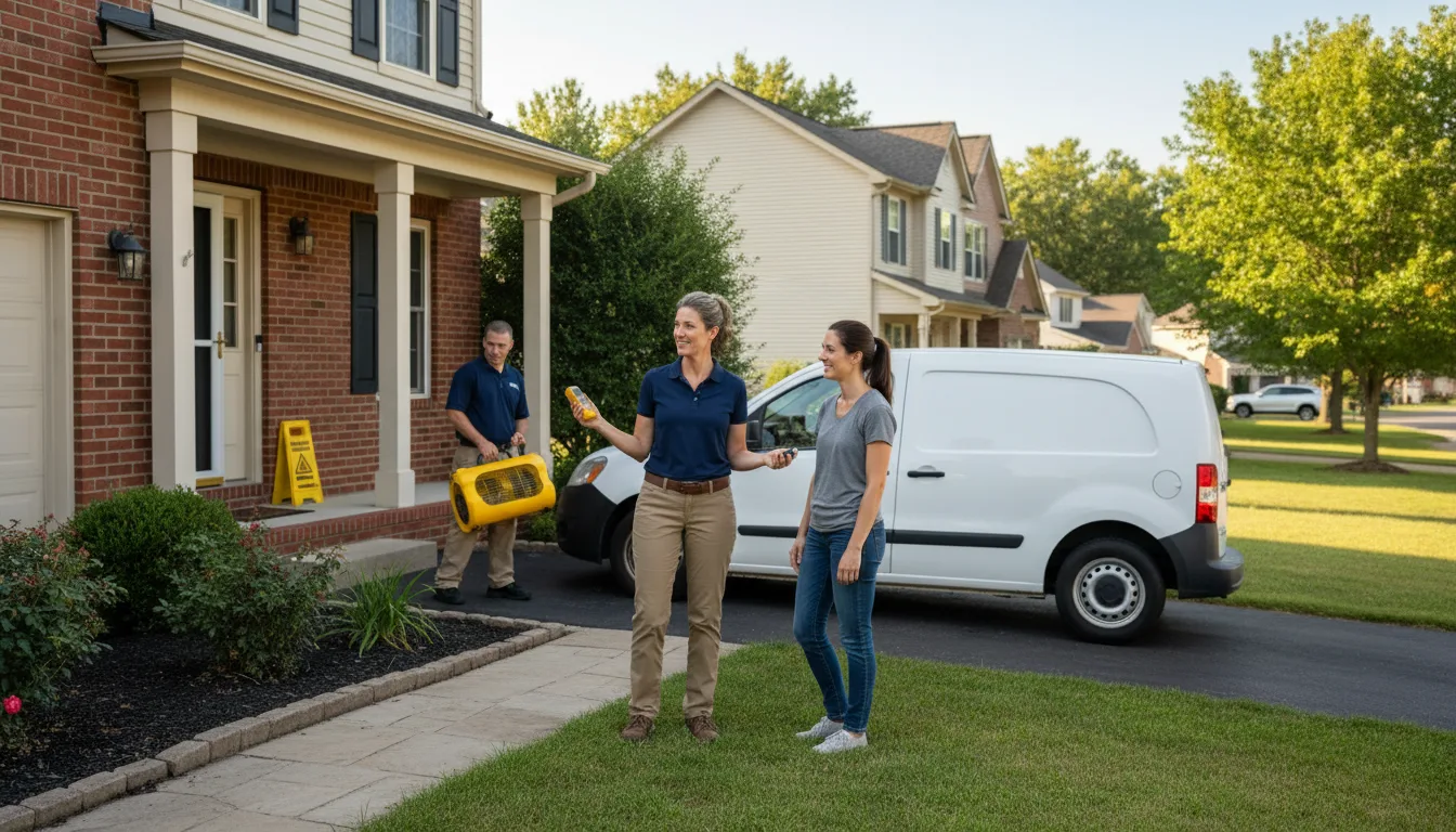 Residential water damage restoration in Choudrant, LA